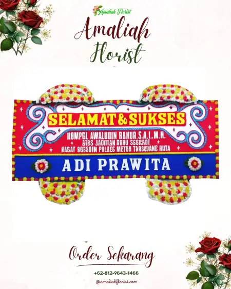 Papan Bunga Ucapan Selamat Gamong